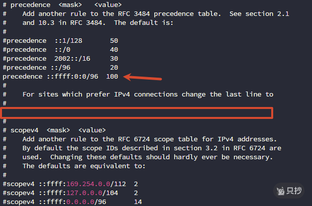 验证 IPv4 优先