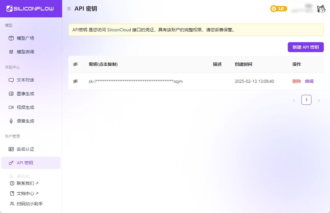 API 密钥