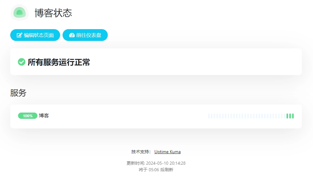 分享状态页面